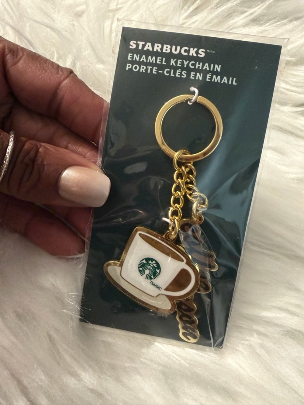 NWT Starbucks Enamel Keychain